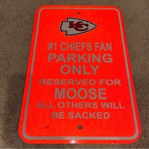 New Kansas City chiefs fan #1 street aluminum sign with reflective material